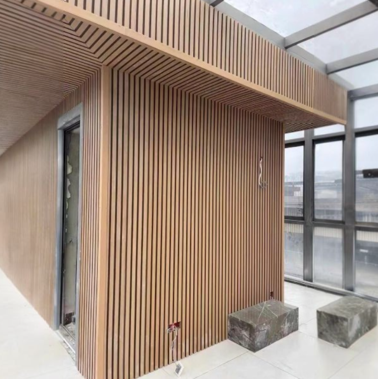 DWAJO WPC wall cladding installation in Salalah, Oman